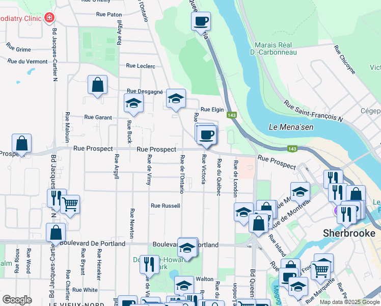 1202 Rue Prospect, Sherbrooke QC Walk Score