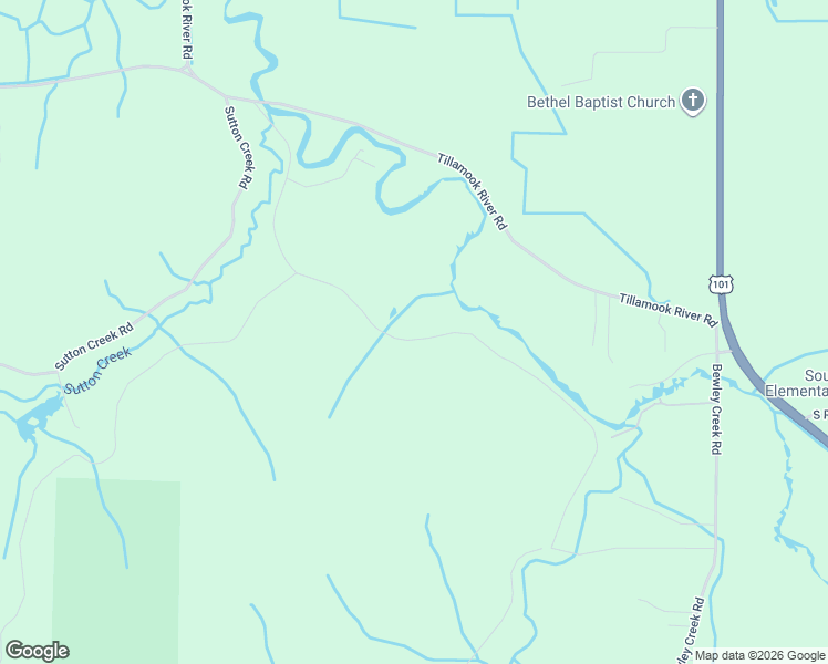 map of restaurants, bars, coffee shops, grocery stores, and more near 6510 Weber Road in Tillamook