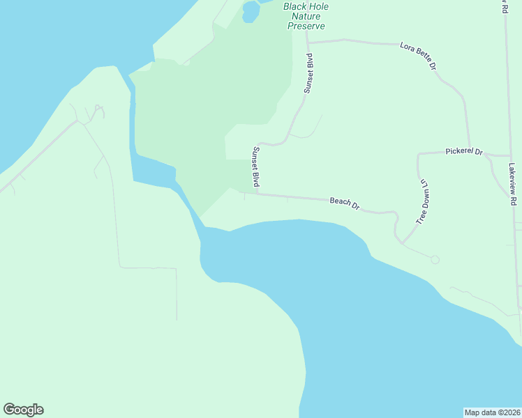 map of restaurants, bars, coffee shops, grocery stores, and more near 6394 Beach Drive in Alanson