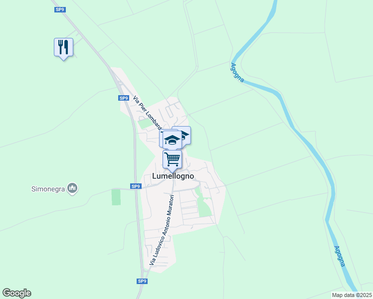 map of restaurants, bars, coffee shops, grocery stores, and more near 1a Via Gaudenzio Bigliani in Lumellogno