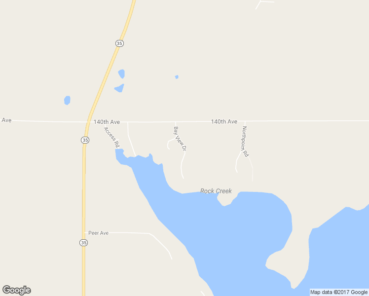 map of restaurants, bars, coffee shops, grocery stores, and more near 1369 Bay View Drive in Saint Croix Falls