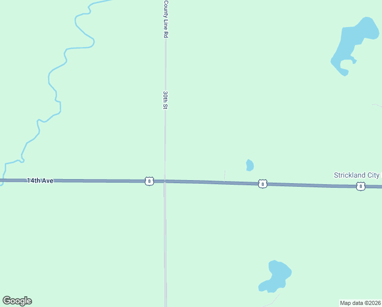 map of restaurants, bars, coffee shops, grocery stores, and more near W16890 U.S. 8 in Rice Lake