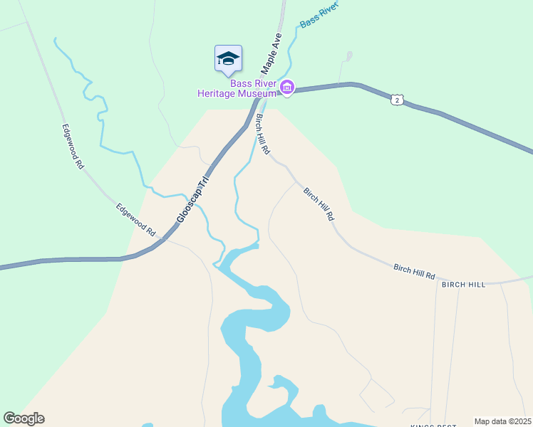 map of restaurants, bars, coffee shops, grocery stores, and more near 48 Judge Fulton Road in Five Islands