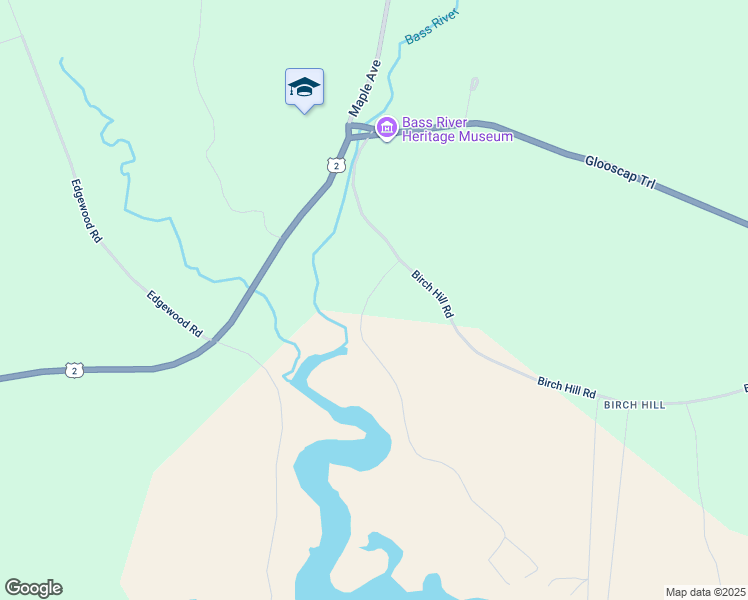 map of restaurants, bars, coffee shops, grocery stores, and more near 43 Judge Fulton Road in Bass River