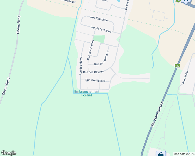 map of restaurants, bars, coffee shops, grocery stores, and more near 146 Rue des Bouleaux in Granby