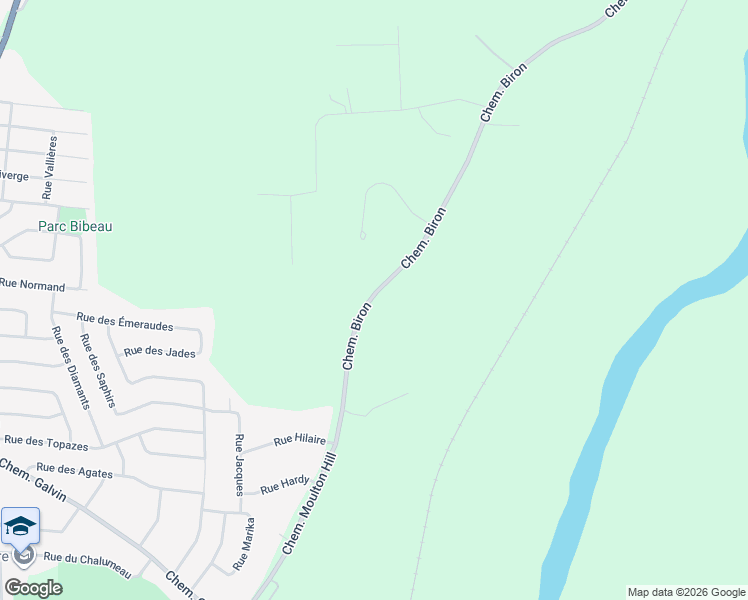 map of restaurants, bars, coffee shops, grocery stores, and more near 779 Chemin Biron in Estrie