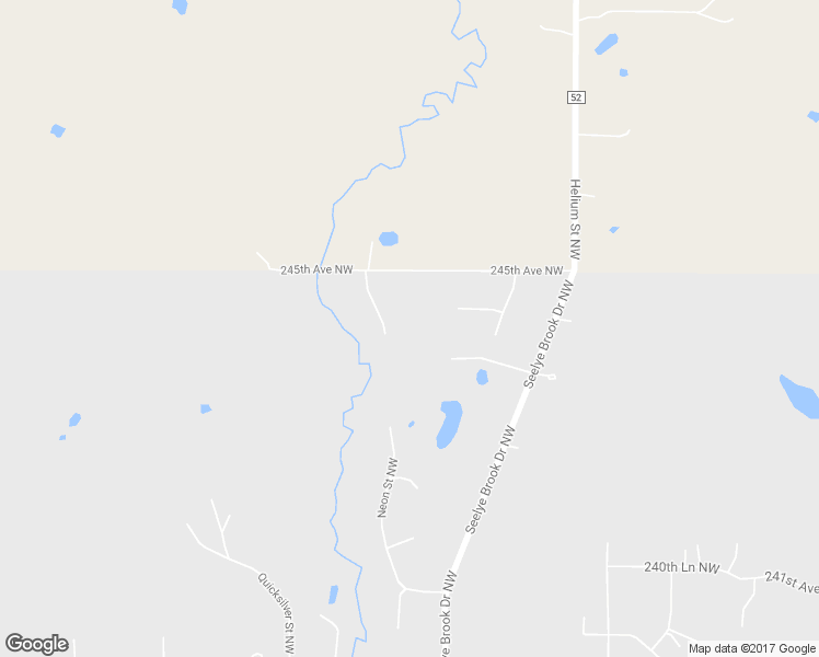 map of restaurants, bars, coffee shops, grocery stores, and more near 24421 Neon Street Northwest in Saint Francis