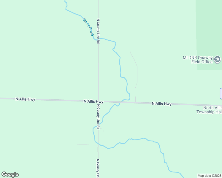 map of restaurants, bars, coffee shops, grocery stores, and more near 2500 County Line Road in Onaway