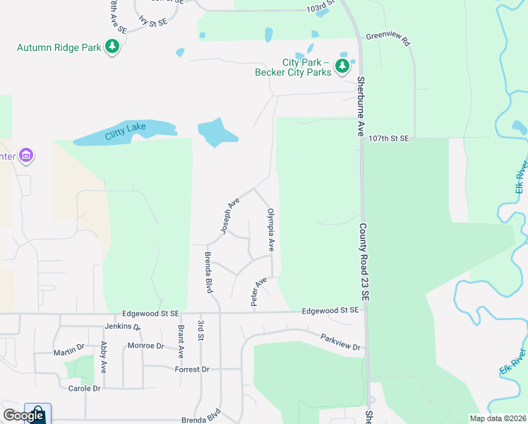 map of restaurants, bars, coffee shops, grocery stores, and more near 11158 Nikolas Avenue in Becker