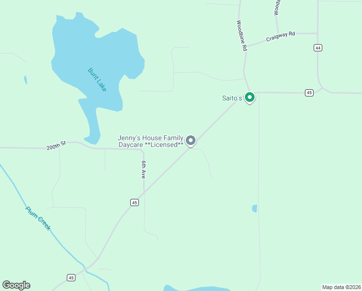map of restaurants, bars, coffee shops, grocery stores, and more near 19812 County Highway 45 in Clearwater