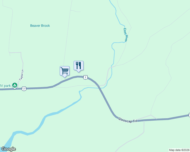 map of restaurants, bars, coffee shops, grocery stores, and more near 1247 Nova Scotia 2 in Five Islands