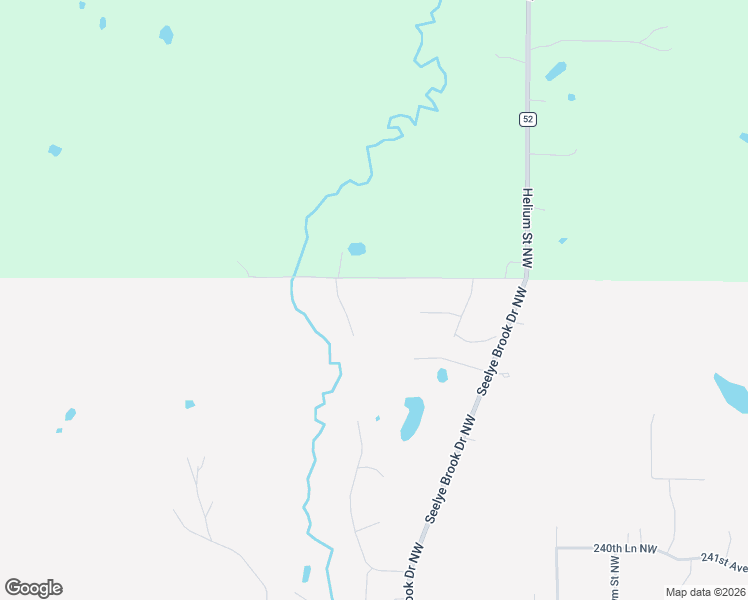 map of restaurants, bars, coffee shops, grocery stores, and more near 24421 Neon Street Northwest in Saint Francis