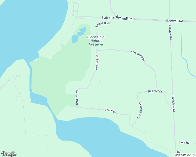 map of restaurants, bars, coffee shops, grocery stores, and more near 6031 Sunset Boulevard in Alanson