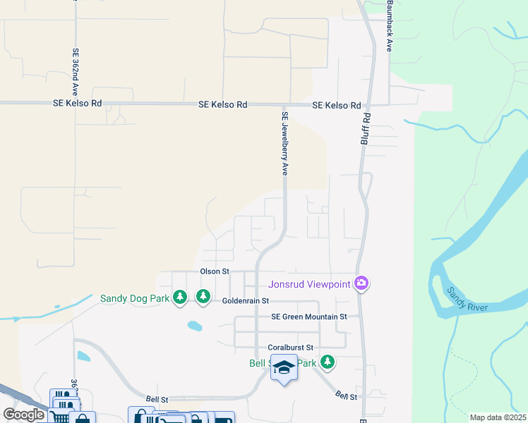 map of restaurants, bars, coffee shops, grocery stores, and more near 15131 Sunflower Avenue in Sandy