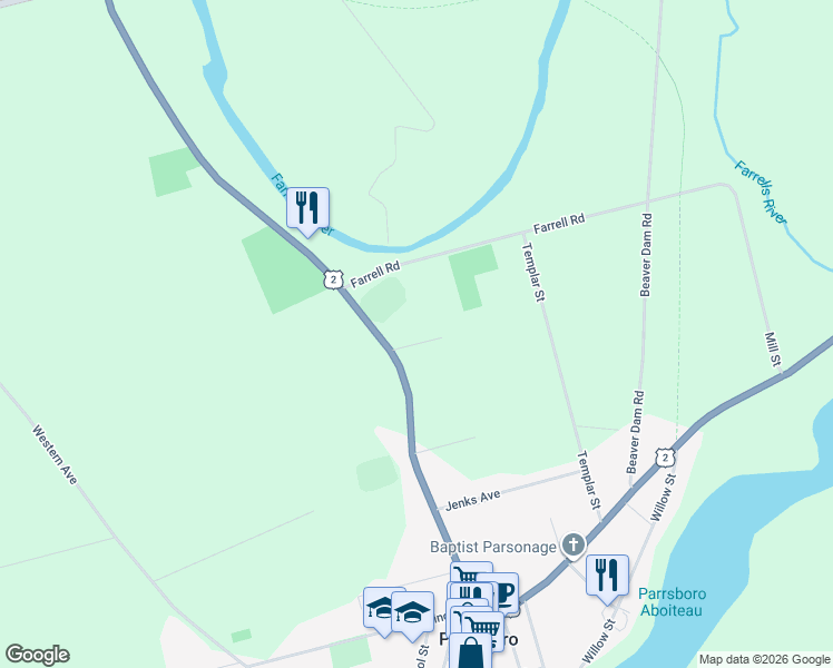 map of restaurants, bars, coffee shops, grocery stores, and more near 6 Sargent Avenue in Parrsboro