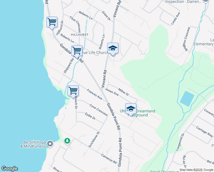 map of restaurants, bars, coffee shops, grocery stores, and more near 5 Milne Street in Rothesay