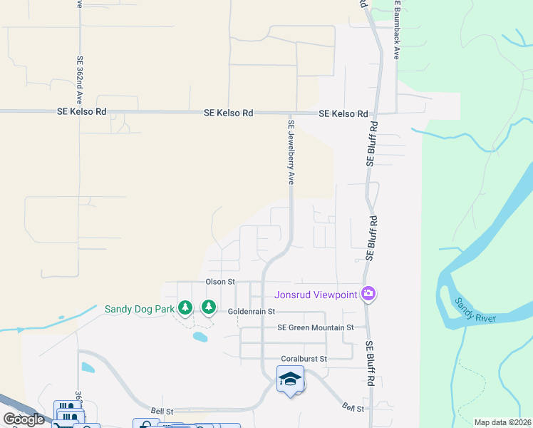 map of restaurants, bars, coffee shops, grocery stores, and more near 15131 Sunflower Avenue in Sandy