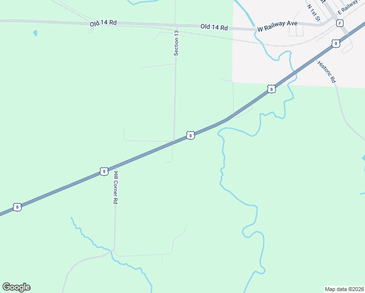 map of restaurants, bars, coffee shops, grocery stores, and more near W14691 U.S. 8 in Weyerhaeuser