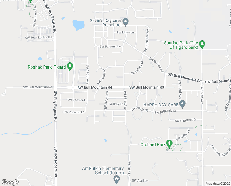 map of restaurants, bars, coffee shops, grocery stores, and more near 16188 Southwest Pollard Lane in Tigard