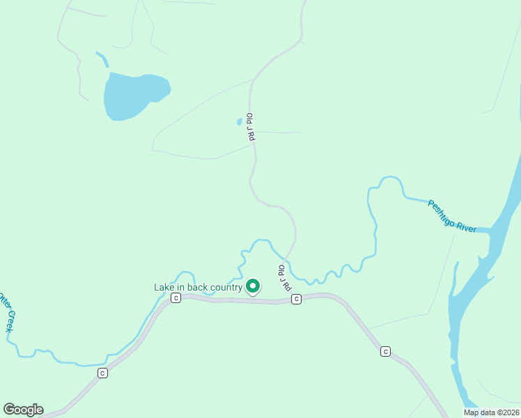 map of restaurants, bars, coffee shops, grocery stores, and more near 12393 Old J Road in Athelstane