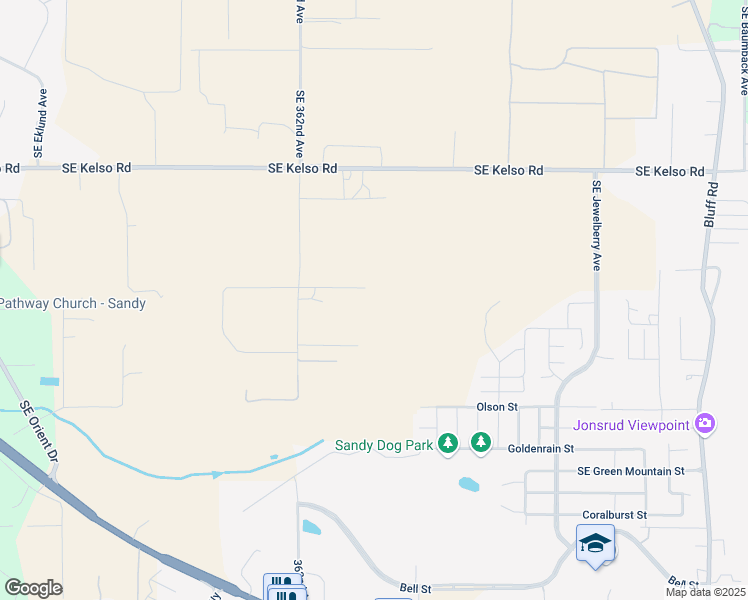 map of restaurants, bars, coffee shops, grocery stores, and more near 15080 Southeast 362nd Avenue in Boring