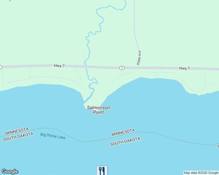 map of restaurants, bars, coffee shops, grocery stores, and more near 83298 Salmonson Drive in Clinton