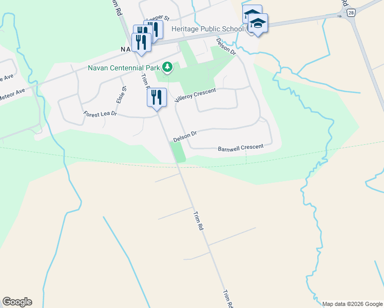 map of restaurants, bars, coffee shops, grocery stores, and more near 1239 Barnwell Crescent in Ottawa
