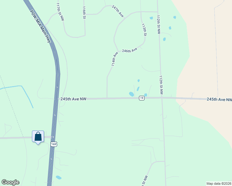 map of restaurants, bars, coffee shops, grocery stores, and more near 24519 114th Street Northwest in Zimmerman