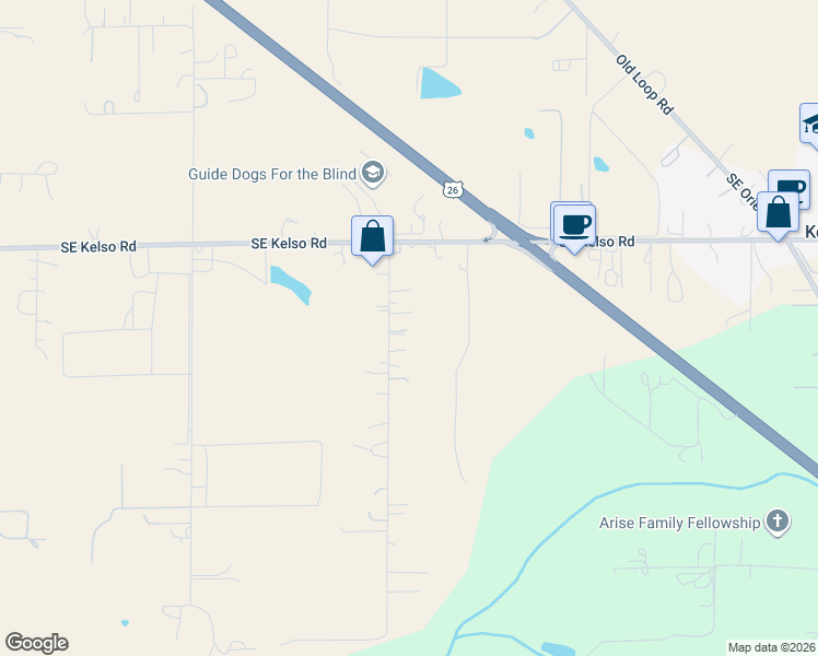map of restaurants, bars, coffee shops, grocery stores, and more near 14830 Southeast 329th Avenue in Boring