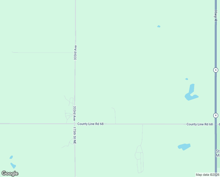 map of restaurants, bars, coffee shops, grocery stores, and more near 17806 County Line Road in Paynesville