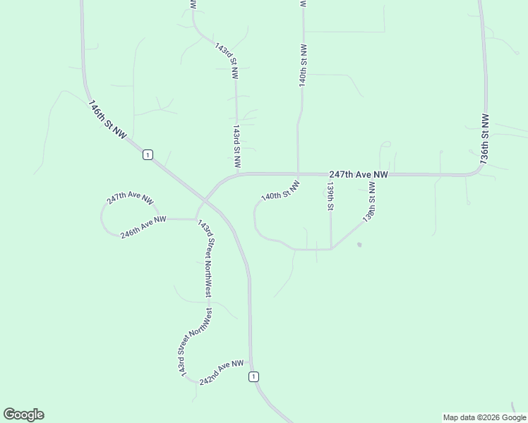 map of restaurants, bars, coffee shops, grocery stores, and more near 24605 140th Street Northwest in Zimmerman