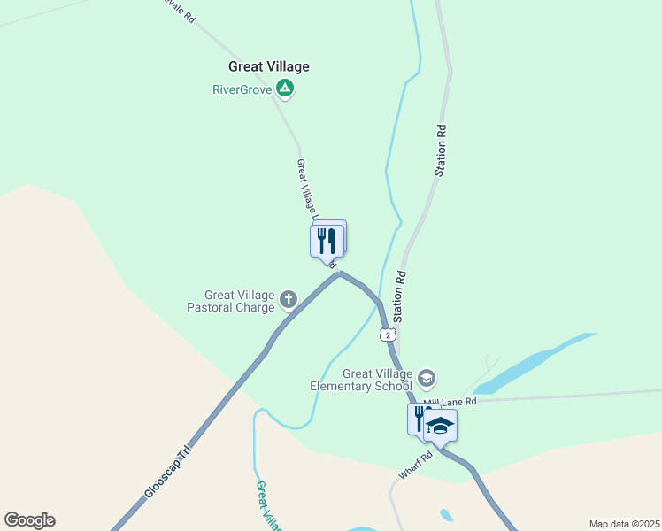 map of restaurants, bars, coffee shops, grocery stores, and more near 8729 Nova Scotia Trunk 2 in Great Village