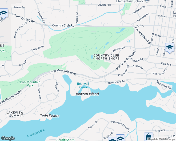 map of restaurants, bars, coffee shops, grocery stores, and more near 910 Fairway Road in Lake Oswego