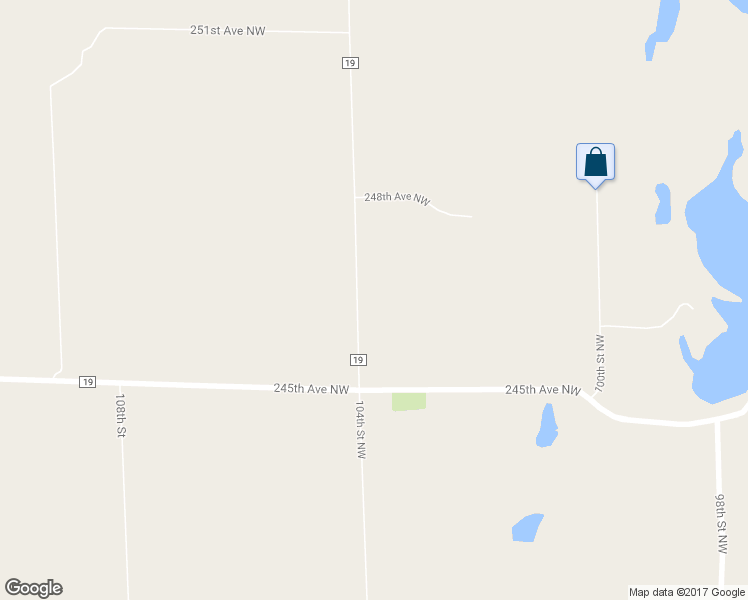 map of restaurants, bars, coffee shops, grocery stores, and more near 24605 104th Street Northwest in Zimmerman