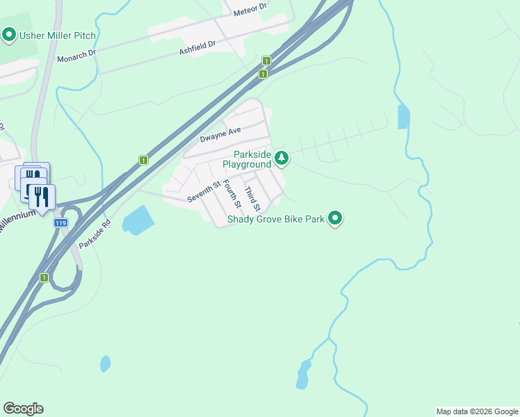 map of restaurants, bars, coffee shops, grocery stores, and more near 25 Fourth Street in Quispamsis