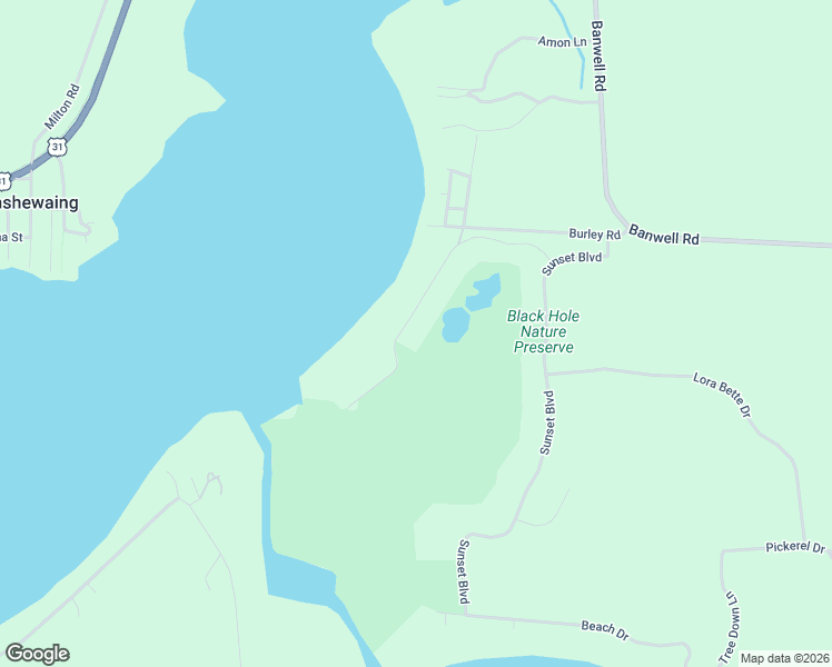 map of restaurants, bars, coffee shops, grocery stores, and more near 6124 Summerside Drive in Alanson