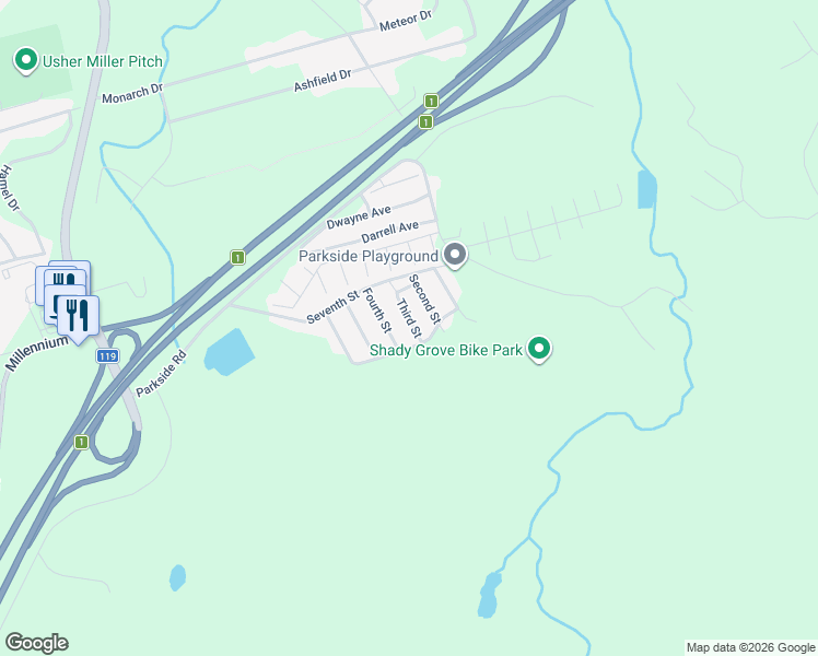 map of restaurants, bars, coffee shops, grocery stores, and more near 25 Fourth Street in Quispamsis