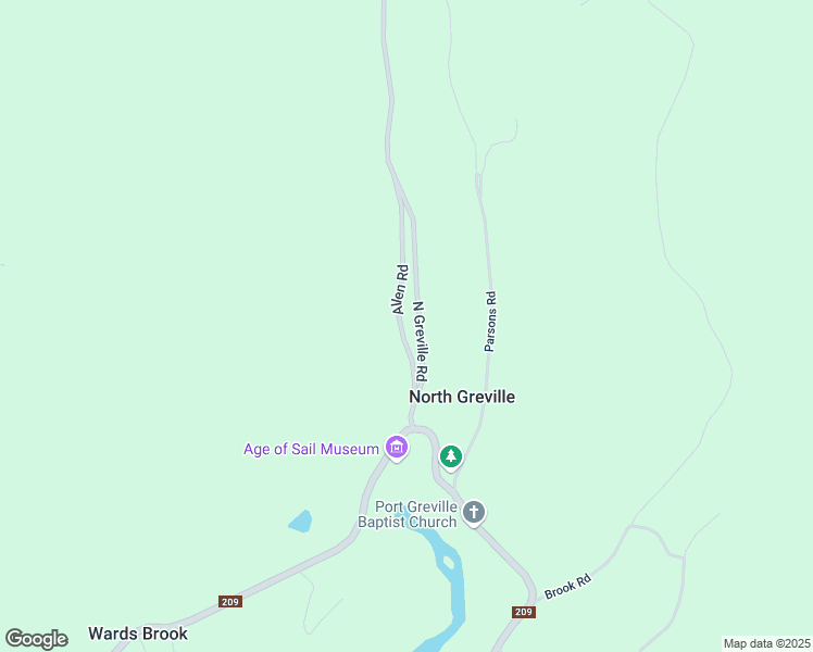 map of restaurants, bars, coffee shops, grocery stores, and more near 48 Allen Road in North Greville