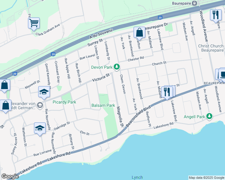 32 Rue Magnolia, Baied'Urfé QC Walk Score