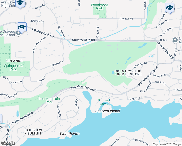map of restaurants, bars, coffee shops, grocery stores, and more near 1199 Fairway Road in Lake Oswego