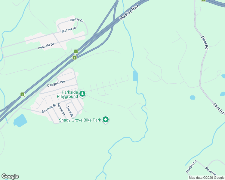 map of restaurants, bars, coffee shops, grocery stores, and more near 64 Ironwood Lane in Quispamsis
