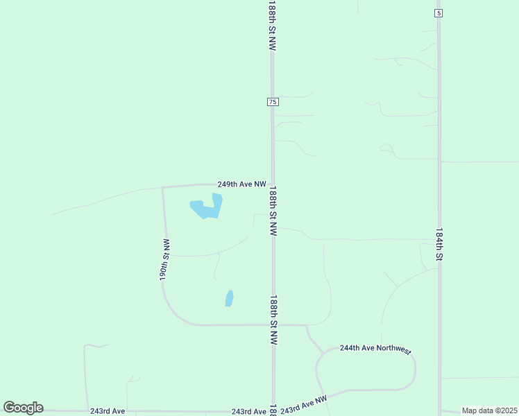 map of restaurants, bars, coffee shops, grocery stores, and more near 24768 188th Street Northwest in Big Lake