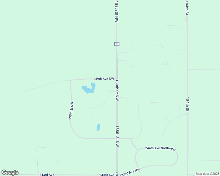 map of restaurants, bars, coffee shops, grocery stores, and more near 24768 188th Street Northwest in Big Lake