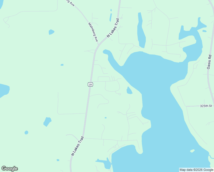 map of restaurants, bars, coffee shops, grocery stores, and more near 32741 North Lakes Trail in Lindstrom