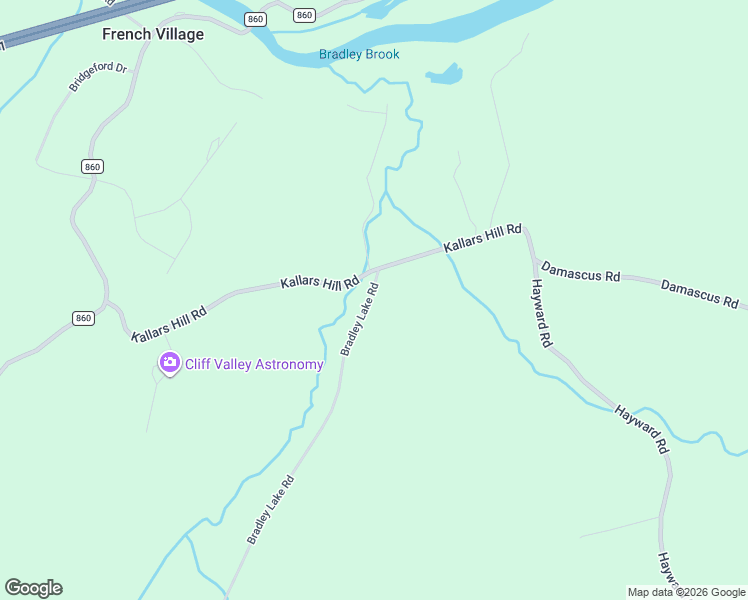 map of restaurants, bars, coffee shops, grocery stores, and more near 562 Bradley Lake Road in Quispamsis