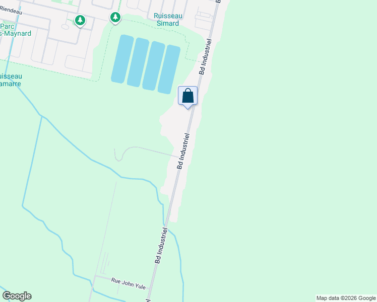 map of restaurants, bars, coffee shops, grocery stores, and more near 2651 Boulevard Industriel in Chambly