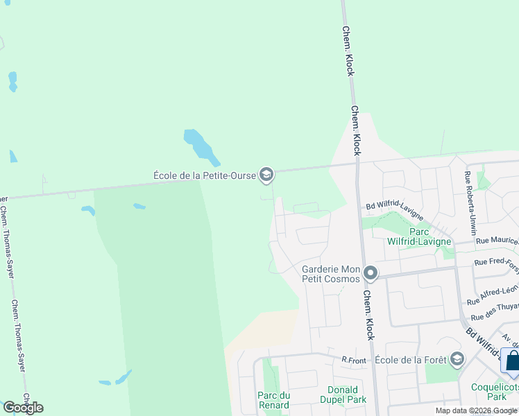 map of restaurants, bars, coffee shops, grocery stores, and more near 57 Rue de la Buse in Gatineau