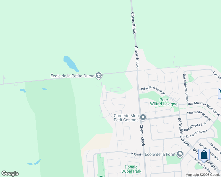 map of restaurants, bars, coffee shops, grocery stores, and more near 50 Rue de l'Achigan in Gatineau