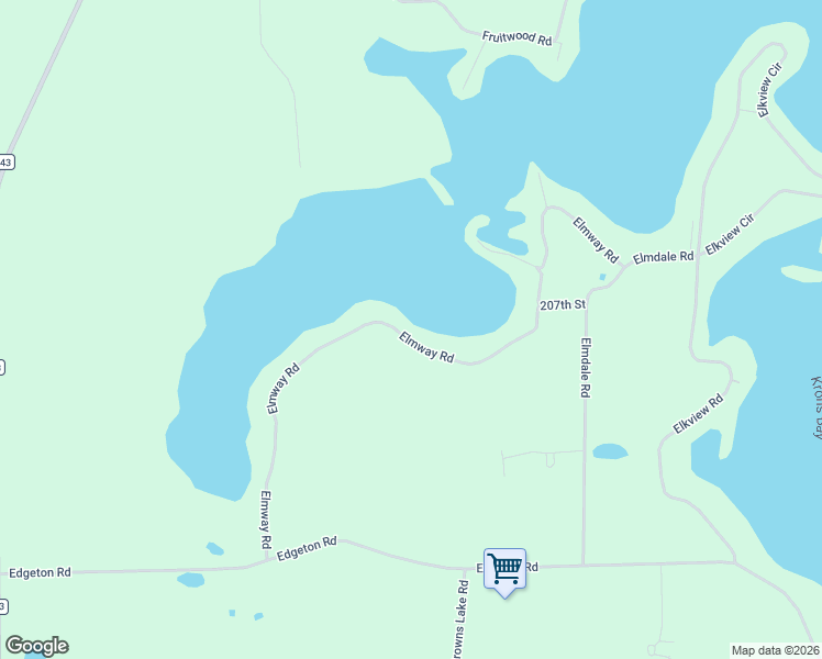 map of restaurants, bars, coffee shops, grocery stores, and more near 21042 Elmway Road in Richmond