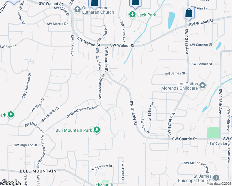 map of restaurants, bars, coffee shops, grocery stores, and more near 13369 SW 129th Ave in Tigard